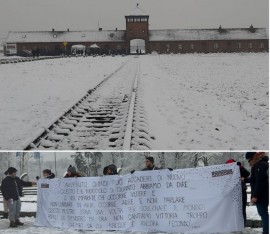 I ragazzi dell'Istituto San Benedetto ad Auschwitz