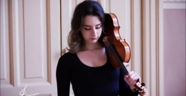 La violinista Ludovica Aurelia Fanelli