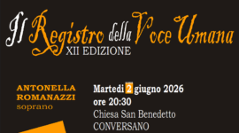Concerto di Marco Cadario (organista) e Antonella Romanazzi (soprano). Martedì 2 giugno&hellip;
