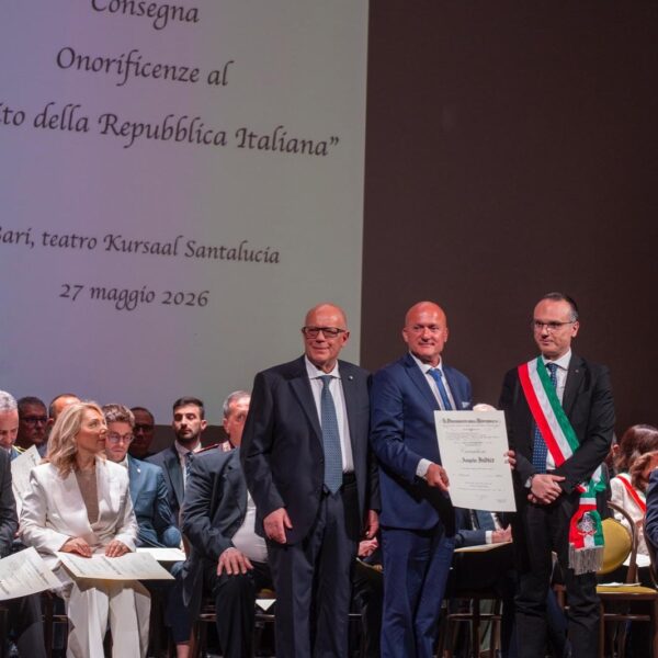 Angelo Iudice riceve il titolo di Cavaliere al Merito della Repubblica: “Lo dedico a tutti i volontari che hanno lavorato con me”