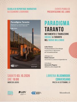 “Paradigma Taranto”, incontro sul libro della sociologa Lidia Greco a Bloombook sabato&hellip;